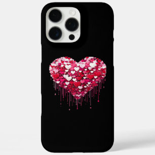 Valentinstag-Herzdesigns-Spritzlack-Kunst iPhone 16 Pro Max Hülle