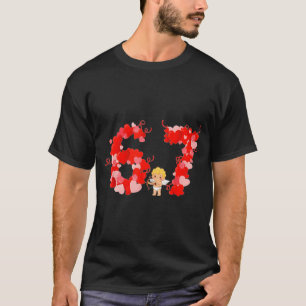 Valentinstag-Herzen 67 Meme Six Seven 6 7 Süß T-Shirt
