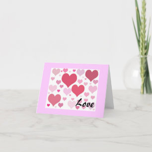 Valentinstag-Herzen Feiertagskarte