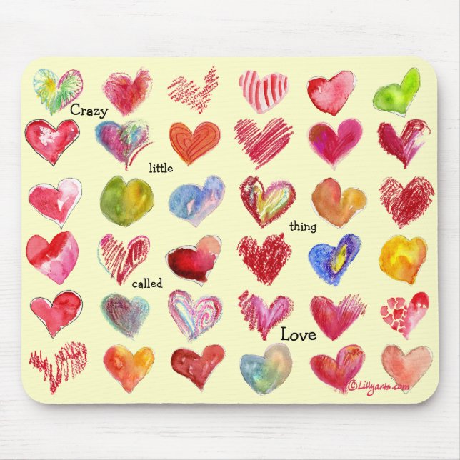 Valentinstag-Herzen Mouspad Mousepad (Vorne)