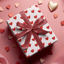 Valentinstag-Herzen-Muster-Geschenkpapier