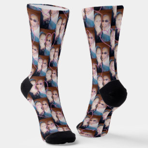 Valentinstag-Herzen-Paar-Foto Socken