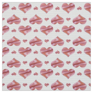 Valentinstag. Herzen Stoff