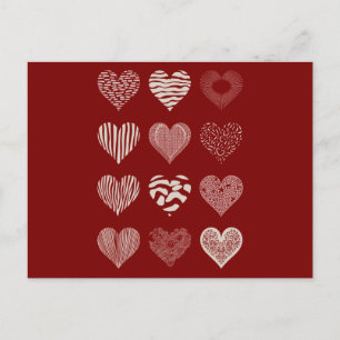 Valentinstag Herzenslust Valentine Liebe Postkarte