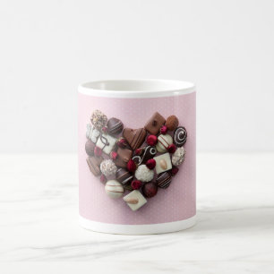 Valentinstag Herzform Schokolade Tasse