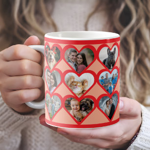 Valentinstag-Herzfoto Kaffeetasse