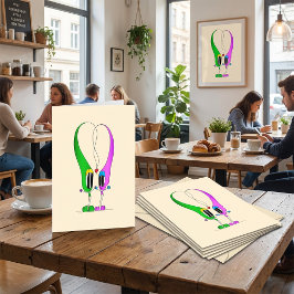 Valentinstag Herzkarikaturenzeichen Feiertagskarte