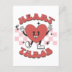 Valentinstag Herzklopfen Postkarte