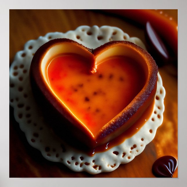 Valentinstag Herzleuchten Helle Personalisiert P Poster (Vorne)