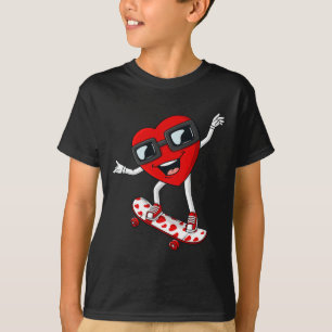 Valentinstag Herzrasen Skateboard Boys Kinder T T-Shirt