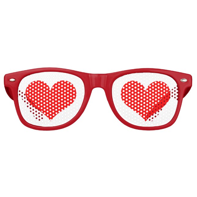 Valentinstag Herzsonne Sonnenbrille (Vorderseite)
