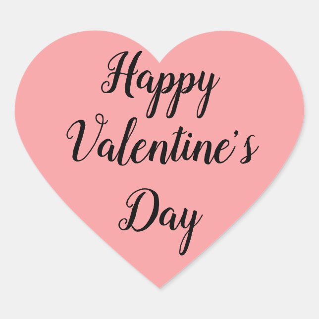 Valentinstag Herzsticker Herz-Aufkleber (Vorderseite)