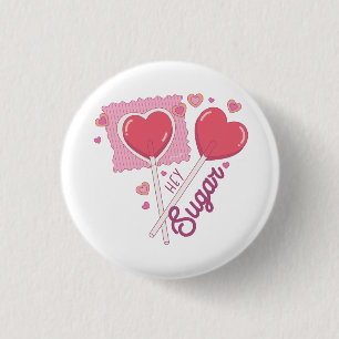 Valentinstag Hey Zucker Button