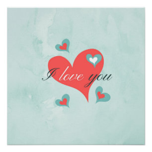 Valentinstag Hingabe der Liebe Poster