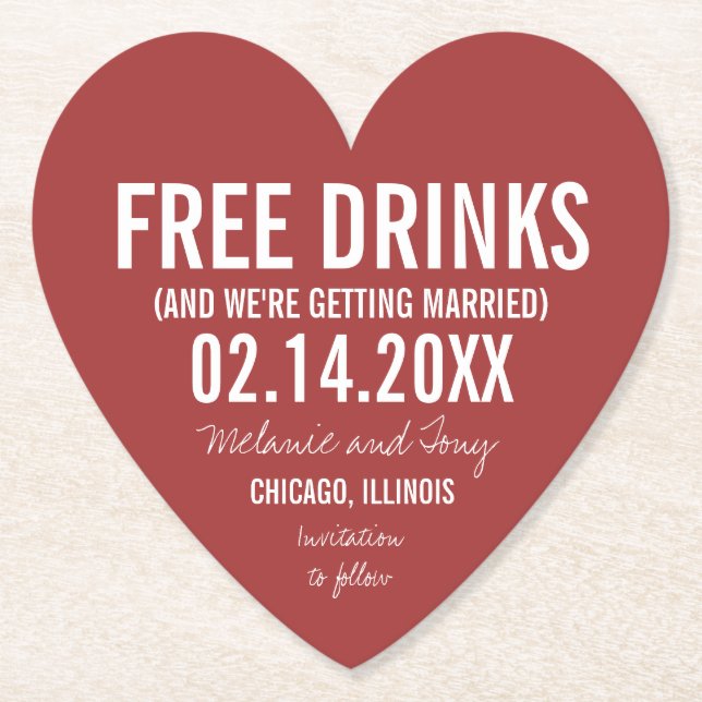 Valentinstag Hochzeit Funny rettet die Termine Untersetzer (Vorderseite)