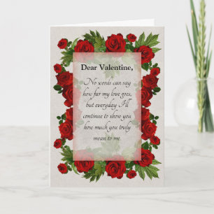 Valentinstag Hochzeit Jubiläum Rosen Romantik Kart Karte