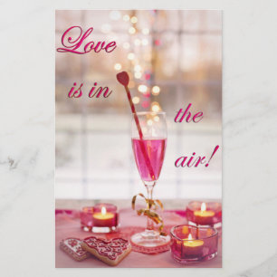 Valentinstag Hochzeit Liebe Champagner Briefpapier