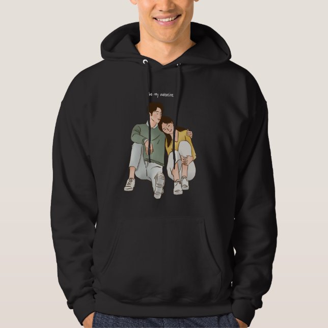 Valentinstag Hoodie (Vorderseite)