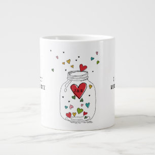 Valentinstag hören in JAR Monogramm Jumbo-Tasse