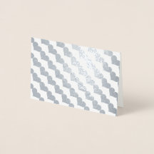 Valentinstag Hörmuster in Silberfolie