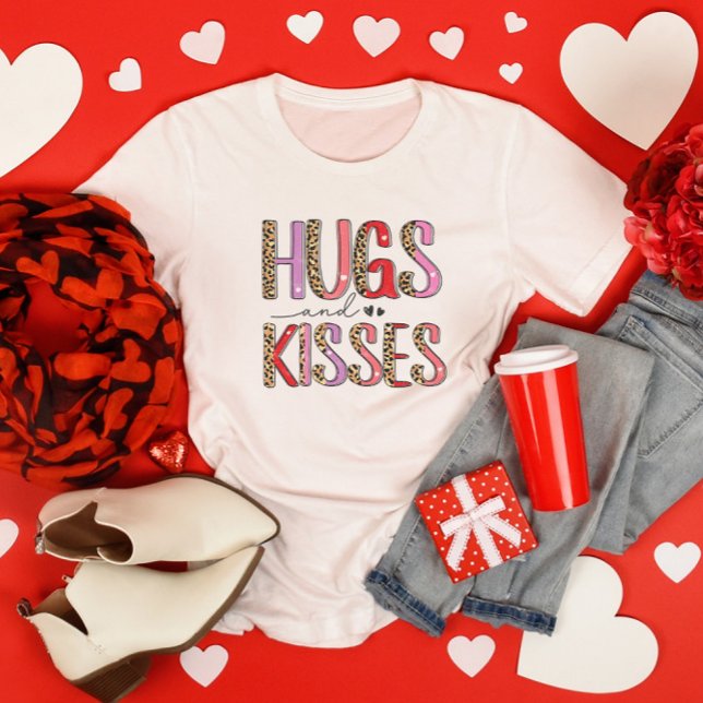 Valentinstag Hugs und Kisses T-Shirt (Von Creator hochgeladen)