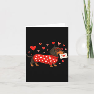 Valentinstag Hund Süßer Dachshund Hunde Für Hundeb Karte