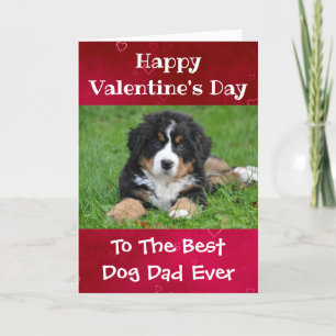 Valentinstag Hund Vater Welten Bestes Pet Foto Feiertagskarte