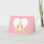 Valentinstag Hunde Grußkarte Feiertagskarte<br><div class="desc">Schicken Sie etwas Liebe zu dem,  den Sie graben! Jeder Hundefreund wird diese Valentintagskarte Liebe geben und sie an die Liebe schicken. Entworfen von Naptown Schwänzen.</div>