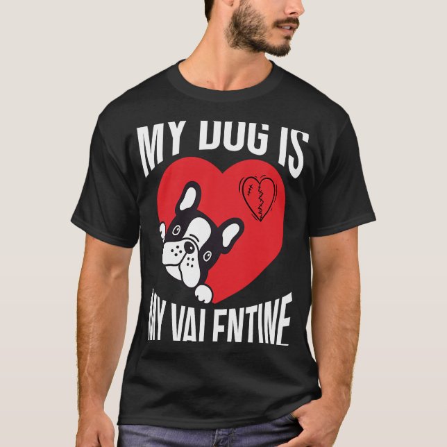 Valentinstag Hunde Männer Frauen T-Shirt (Vorderseite)