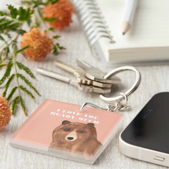 Valentinstag I Liebe, dass du viel bekommst Schlüsselanhänger (Vorderseite rechts)