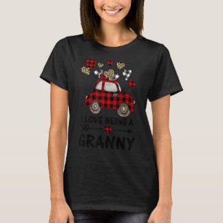 Valentinstag I Liebe Granny Red Kariert Truc T-Shirt
