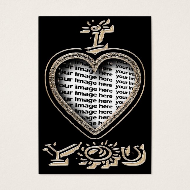 Valentinstag "I Liebe you" - Valentine (Vorderseite)