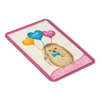 Valentinstag I Love You Süßer Igel Magnet