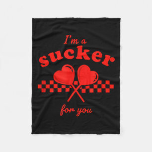 Valentinstag Ich bin ein Trottel für dich Candy He Fleecedecke