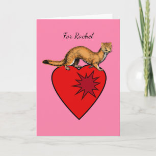 Valentinstag, ich komme auf Schleichwegen in dein  Karte