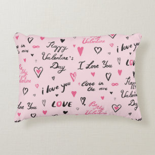 Valentinstag: 'Ich liebe dich' Hintergrund. Dekokissen