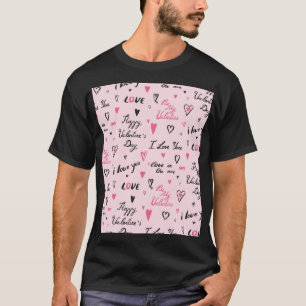 Valentinstag: 'Ich liebe dich' Hintergrund. T-Shirt
