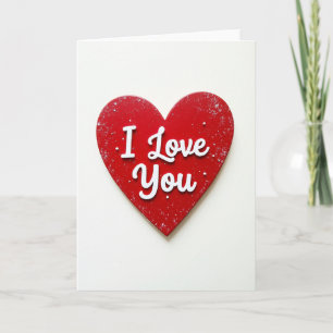 Valentinstag-Ich-liebe-dich-Karte Karte