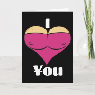 Valentinstag ich liebe dich mit meinem großen Buse Karte
