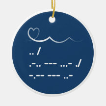 Valentinstag Ich liebe dich Morse-Code