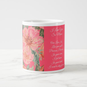 Valentinstag, Ich Liebe Dich So Sehr, Liebesgedich Jumbo-Tasse