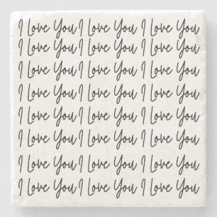 Valentinstag Ich liebe Dich Steinuntersetzer