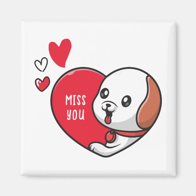 Valentinstag, ich vermisse dich magnet (Vorne)