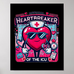 Valentinstag-ICU-Krankenschwester-Herzbrecher - Sp Poster