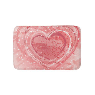 Valentinstag-Illustration Badematte