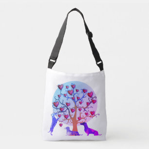 Valentinstag Illustration, Dackeln Tasche