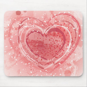 Valentinstag-Illustration Mousepad