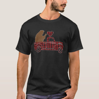 Valentinstag im Bigfoot Herz T-Shirt