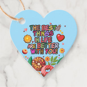 Valentinstag im Klassenzimmer Donut Blume personal Geschenkanhänger