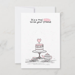 Valentinstag im Unterricht Mitteilungskarte